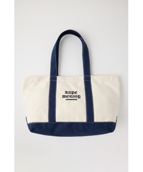 MOUSSY(マウジー)の「BP/MS EMBLEM トートバッグ(トートバッグ・レディース・グリーン/ネイビー・FREE)」の4枚目の写真