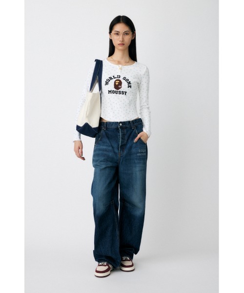 MOUSSY(マウジー)の「BP/MS EMBLEM トートバッグ(トートバッグ・レディース・グリーン/ネイビー・FREE)」の13枚目の写真