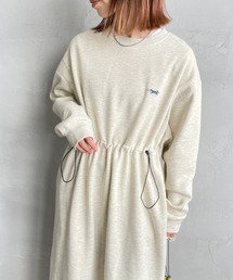 [TOWN CRAFT/タウンクラフト・THE FOX/ザフォックス] 別注 ウエストドローコード マキシ丈スウェットワンピース