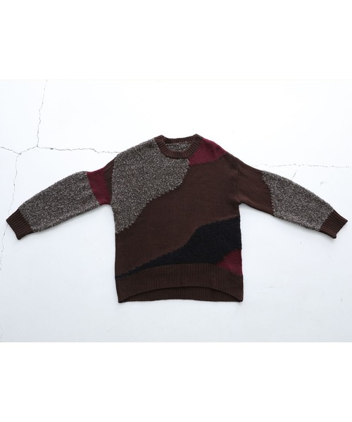 kOhAKU（コハク）の「『異素材配色切替ニット』（ニット/セーター・レディース・ブラウン/ブラック・FREE）」の12枚目の写真