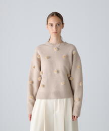 ADORE プードルボアニット ベージュ 38 ADORE｜アドーアのニット/セーター（ベージュ系・クルーネック(丸首