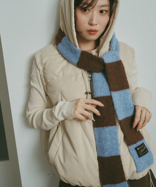 Kastane（カスタネ）の「フェイクスウェード中綿ベスト（ベスト・レディース・ブラック/アイボリー/ブラウン・FREE）」の5枚目の写真