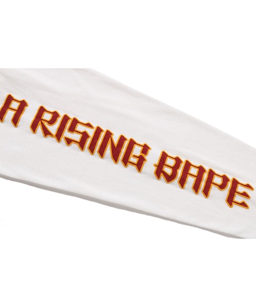 A BATHING APE(アベイシングエイプ)の「A RISING BAPE L/S TEE(Tシャツ/カットソー・メンズ・ブラック/ホワイト・SMALL/LARGE/X-LARGE/MEDIUM/XX-LARGE)」の9枚目の写真