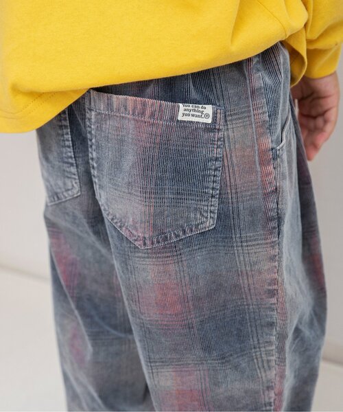 BREEZE（ブリーズ）の「【ジュニア対応】インディゴコーデユロイチェックパンツ（その他パンツ・キッズ・サックスブルー/ネイビー・80/90/100/120/130/140/110）」の15枚目の写真