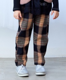 MAGALI チェック柄 ブラックカジュアルパンツ MAGALI チェック柄