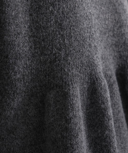 Bou Jeloud（ブージュルード）の「襟付きペプラムニット（ニット/セーター・レディース・チャコールグレー/ブラウン・FREE）」の18枚目の写真