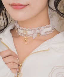 ROJITA | ダブルリボンムーンチャームチョーカー(チョーカー)