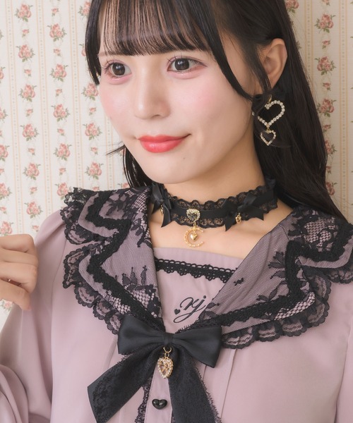 ROJITA（ロジータ）の「ダブルリボンムーンチャームチョーカー（チョーカー・レディース・ブラック/ピンク/マルチ・FREE）」の17枚目の写真