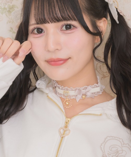 ROJITA（ロジータ）の「ダブルリボンムーンチャームチョーカー（チョーカー・レディース・ブラック/ピンク/マルチ・FREE）」の18枚目の写真