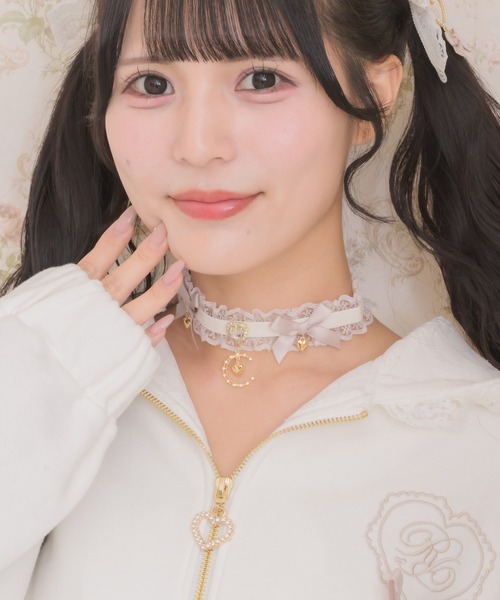 ROJITA（ロジータ）の「ダブルリボンムーンチャームチョーカー（チョーカー・レディース・ブラック/ピンク/マルチ・FREE）」の19枚目の写真