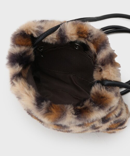 GALLEST（ギャレスト）の「フェイクファーポシェット（ショルダーバッグ・レディース・ダークブラウン系4/グレー/ブラック・00）」の12枚目の写真