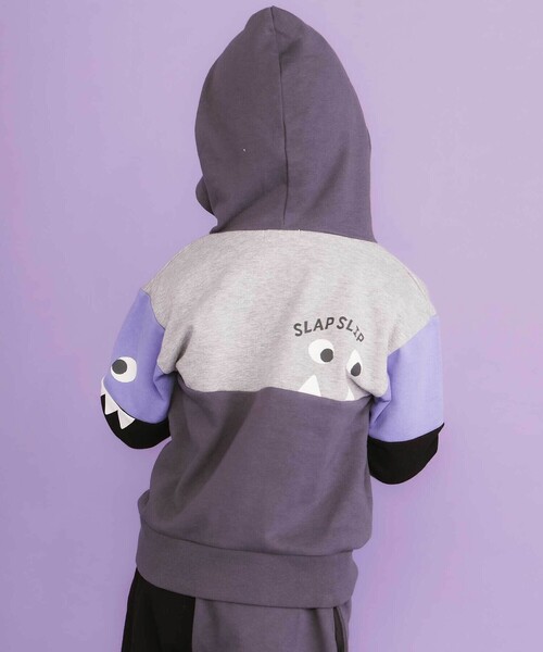 SLAP SLIP（スラップスリップ）の「ぎょろぎょろモンスターかくれんぼトレーナー(80~130cm)（パーカー・キッズ・グリーン/ネイビー・110cm/120cm/130cm/90cm/100cm/80ｃｍ）」の12枚目の写真