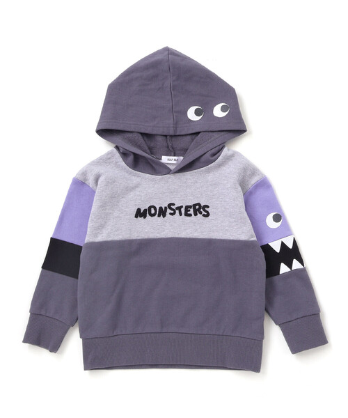 SLAP SLIP（スラップスリップ）の「ぎょろぎょろモンスターかくれんぼトレーナー(80~130cm)（パーカー・キッズ・グリーン/ネイビー・110cm/120cm/130cm/90cm/100cm/80ｃｍ）」の8枚目の写真