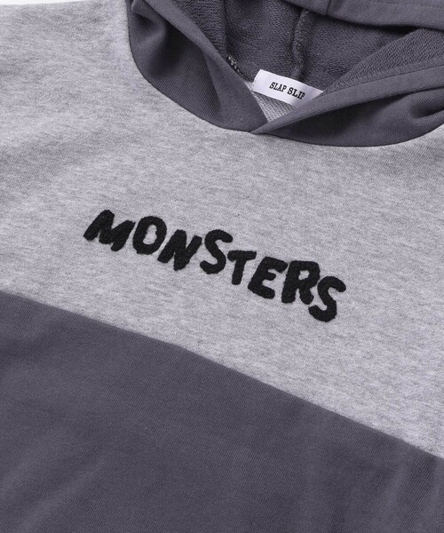 SLAP SLIP（スラップスリップ）の「ぎょろぎょろモンスターかくれんぼトレーナー(80~130cm)（パーカー・キッズ・グリーン/ネイビー・110cm/120cm/130cm/90cm/100cm/80ｃｍ）」の14枚目の写真