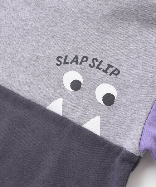 SLAP SLIP（スラップスリップ）の「ぎょろぎょろモンスターかくれんぼトレーナー(80~130cm)（パーカー・キッズ・グリーン/ネイビー・110cm/120cm/130cm/90cm/100cm/80ｃｍ）」の4枚目の写真