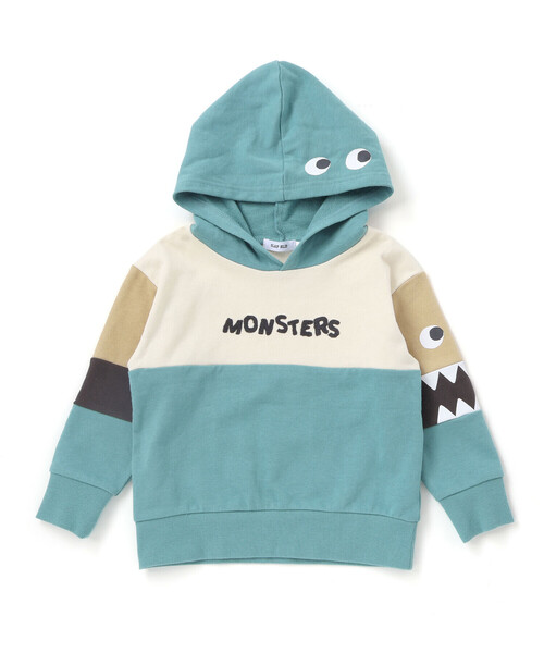 SLAP SLIP（スラップスリップ）の「ぎょろぎょろモンスターかくれんぼトレーナー(80~130cm)（パーカー・キッズ・グリーン/ネイビー・110cm/120cm/130cm/90cm/100cm/80ｃｍ）」の20枚目の写真