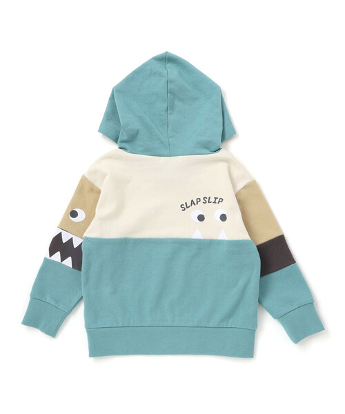 SLAP SLIP（スラップスリップ）の「ぎょろぎょろモンスターかくれんぼトレーナー(80~130cm)（パーカー・キッズ・グリーン/ネイビー・110cm/120cm/130cm/90cm/100cm/80ｃｍ）」の18枚目の写真
