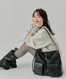 mystic | 【@lily.s_y 企画/3wayで使える大容量bag！】lilyチャーム3wayBAG(トートバッグ)