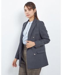 SUIT SELECT（スーツセレクト）の「【SILVER LINE】【秋冬】6釦2掛けダブルリミテッドブレザー/SUPER100'S（テーラードジャケット）」