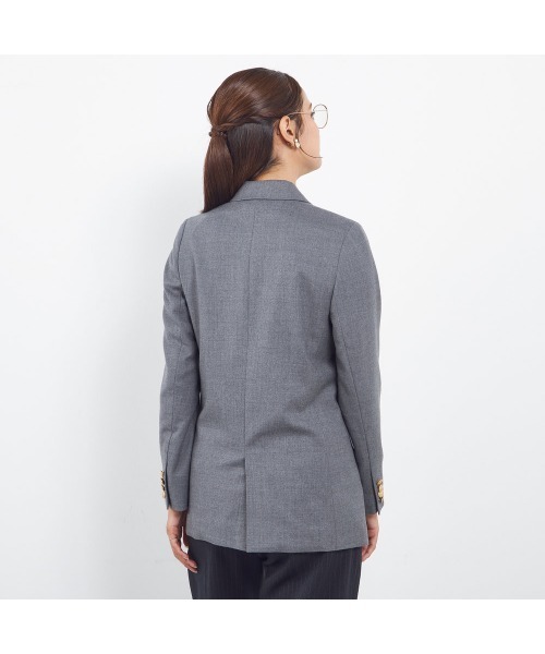 SUIT SELECT(スーツセレクト)の「【SILVER LINE】【秋冬】6釦2掛けダブルリミテッドブレザー/SUPER100'S(テーラードジャケット・レディース・ブラック/ネイビー/グレー/ダークグレー・SMALL/MEDIUM/LARGE/X-LARGE)」の20枚目の写真