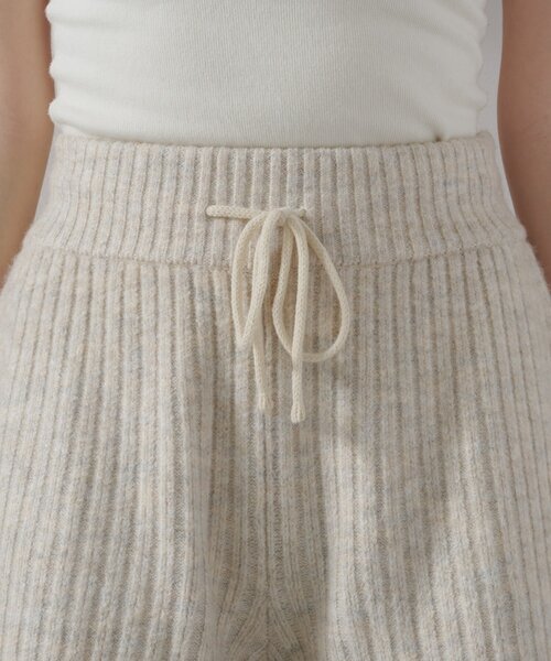 Kastane（カスタネ）の「【SETUP対応】リブニットショートパンツ（その他パンツ・レディース・アイボリー/サックスブルー/チャコールグレー・FREE）」の10枚目の写真