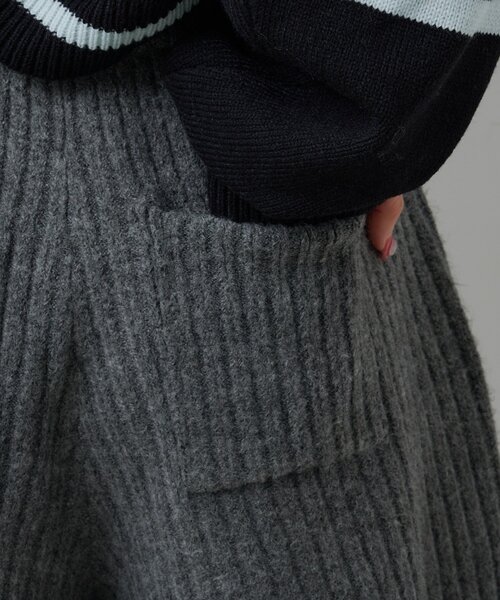 Kastane（カスタネ）の「【SETUP対応】リブニットショートパンツ（その他パンツ・レディース・アイボリー/サックスブルー/チャコールグレー・FREE）」の8枚目の写真