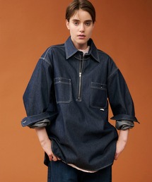 【UNION HERCULES MADE】ハーフZIPシャツ