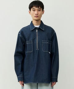 【UNION HERCULES MADE】ハーフZIPシャツ