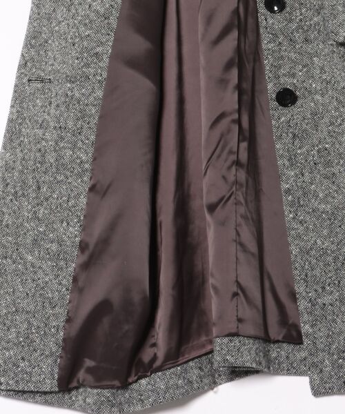 DRESSLAVE(ドレスレイブ)の「B7 / tweed cocoon coat(ツイードコクーンコート)(ピーコート・レディース・グレー・38)」の15枚目の写真