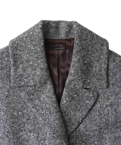 DRESSLAVE(ドレスレイブ)の「B7 / tweed cocoon coat(ツイードコクーンコート)(ピーコート・レディース・グレー・38)」の8枚目の写真