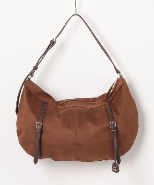 Knuth Marf（クヌースマーフ）の「Knuth Marf suede moon bag（ハンドバッグ・レディース・ブラウン/グレー・FREE）」の6枚目の写真