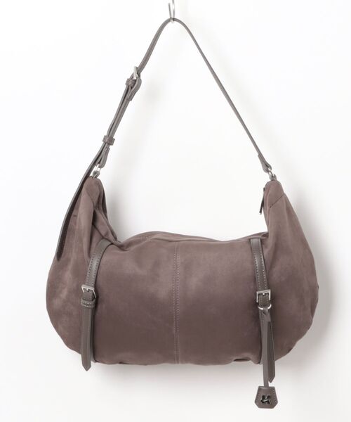 Knuth Marf（クヌースマーフ）の「Knuth Marf suede moon bag（ハンドバッグ・レディース・ブラウン/グレー・FREE）」の5枚目の写真