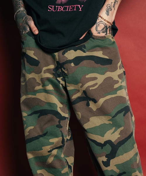 Subciety(サブサエティ)の「Baggy camo pants(その他パンツ・メンズ・グレー/グリーン・SMALL/MEDIUM/LARGE/X-LARGE)」の16枚目の写真