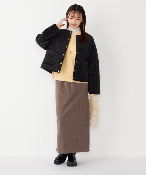 【専用】sheller シェリエ キルティングベロアジャケットコート 大人気seller sheller シェリエ キルティングベロアジャケットコート