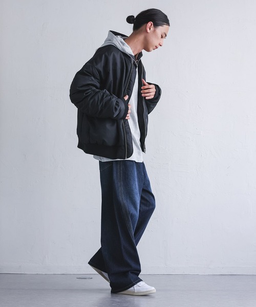 MDR(エムディアール)の「中綿入りタックスリーブMA-1(MA-1・メンズ・ブラック・L/M)」の18枚目の写真