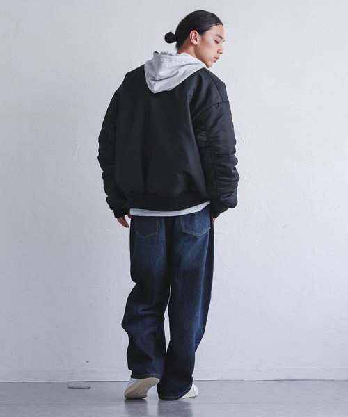 MDR(エムディアール)の「中綿入りタックスリーブMA-1(MA-1・メンズ・ブラック・L/M)」の19枚目の写真
