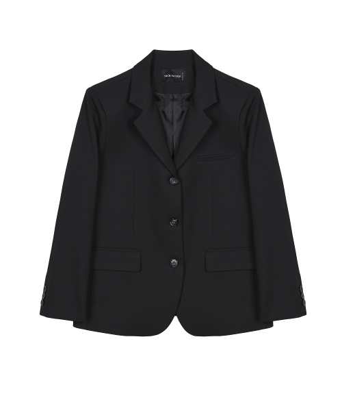 NICK&NICOLE(ニックアンドニコール)の「MINIMAL CLASSIC BLAZER JACKET_BLACK(テーラードジャケット・レディース・その他・FREE)」の5枚目の写真