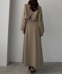 Louere（ルエレ）の「バックスリットショートジャケットsetキャミフレアワンピース（セットアップ）」