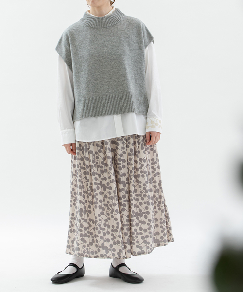 セール】ラムズウールボトルネックベスト（ベスト）｜nop de nod