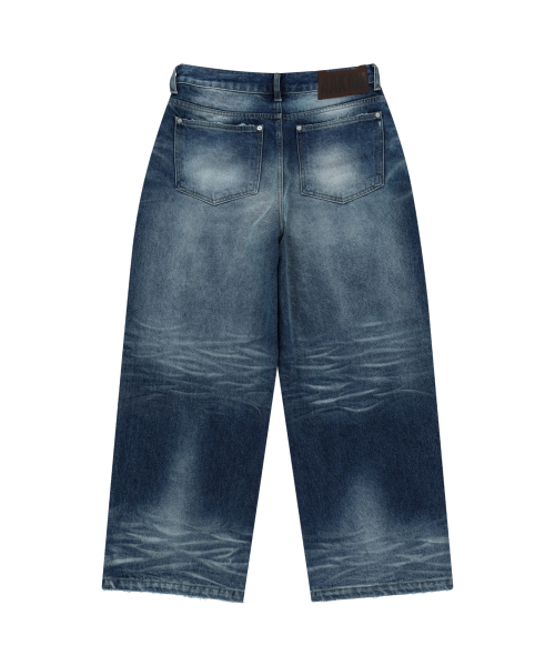 AAKAM（アーカム）の「VTG エンボ ウォッシュド デニムパンツ (ブルー)（デニムパンツ・レディース・その他・1/2）」の3枚目の写真
