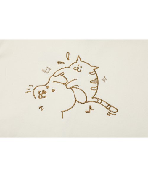 CPGN STUDIO（コンパーニョ）の「Enjoy CAT embroidered hooded Zip-up Cream（パーカー・レディース・その他・MEDIUM/LARGE）」の6枚目の写真