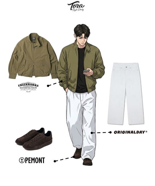 FRIZMWORKS（フリズムワークス）の「SEERSUCKER BUDDY HARRINGTON JACKET _ BEIGE（ブルゾン・メンズ・その他・MEDIUM/LARGE/X-LARGE）」の2枚目の写真