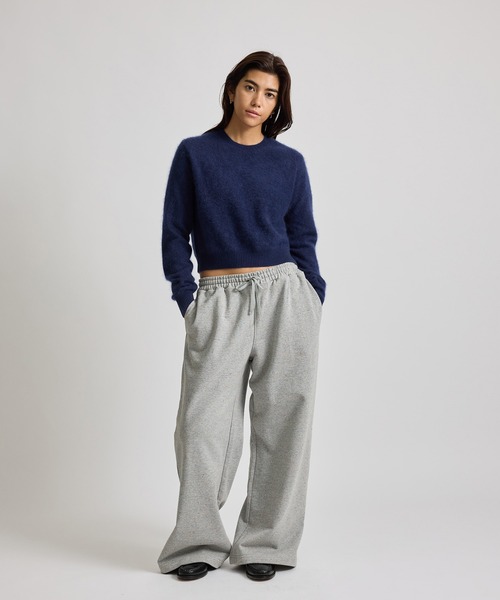 Saturdays NYC（サタデーズ ニューヨークシティ ）の「Christine Textured Knit  | WOMEN（ニット/セーター・レディース・ネイビー/ライトグレー/ワイン・M/S）」の21枚目の写真