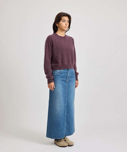 Saturdays NYC（サタデーズ ニューヨークシティ ）の「Christine Textured Knit  | WOMEN（ニット/セーター・レディース・ネイビー/ライトグレー/ワイン・M/S）」の17枚目の写真