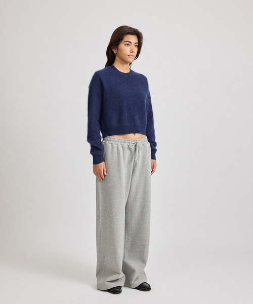 Saturdays NYC（サタデーズ ニューヨークシティ ）の「Christine Textured Knit  | WOMEN（ニット/セーター・レディース・ネイビー/ライトグレー/ワイン・M/S）」の14枚目の写真