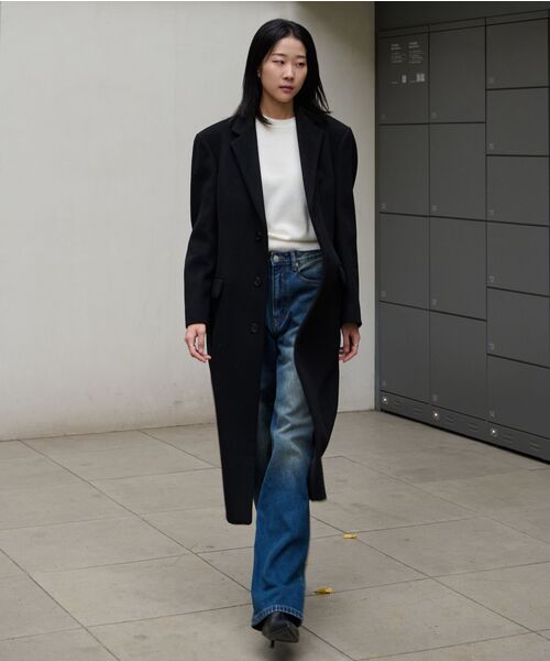 MUSINSA STANDARD WOMAN（ムシンサスタンダードウーマン）の「ウィメンズアンゴラブレンドクルーネックニット[アイボリー]（ニット/セーター・レディース・その他・SMALL/MEDIUM/LARGE/X-SMALL）」の8枚目の写真