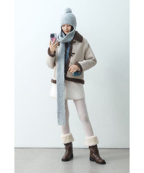 MUSINSA STANDARD WOMAN（ムシンサスタンダードウーマン）の「ウィメンズアンゴラブレンドクルーネックニット[アイボリー]（ニット/セーター・レディース・その他・SMALL/MEDIUM/LARGE/X-SMALL）」の13枚目の写真