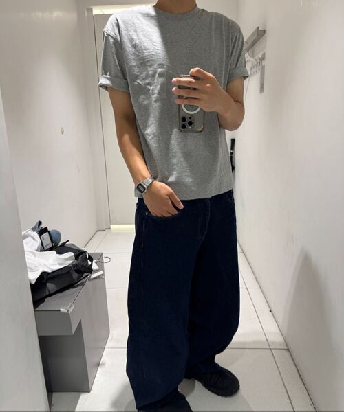 MUSINSA STANDARD（ムシンサスタンダード）の「ビッグブラシエクストラワイドデニムパンツ[ラスティスカイブルー]（デニムパンツ・メンズ・その他・27/28/29/30/31/32/33/34/36/38/40/42/26）」の7枚目の写真