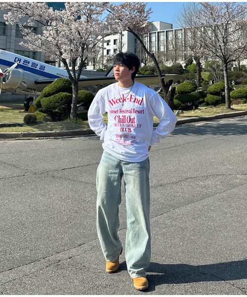 MUSINSA STANDARD（ムシンサスタンダード）の「ビッグブラシエクストラワイドデニムパンツ[ラスティスカイブルー]（デニムパンツ・メンズ・その他・27/28/29/30/31/32/33/34/36/38/40/42/26）」の16枚目の写真