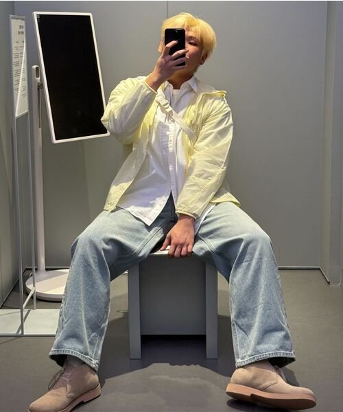 MUSINSA STANDARD（ムシンサスタンダード）の「ビッグブラシエクストラワイドデニムパンツ[ラスティスカイブルー]（デニムパンツ・メンズ・その他・27/28/29/30/31/32/33/34/36/38/40/42/26）」の17枚目の写真